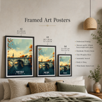 Pont Neuf - France - Travel Art Wall Deco Poster - Art Print - Travel Art Poster