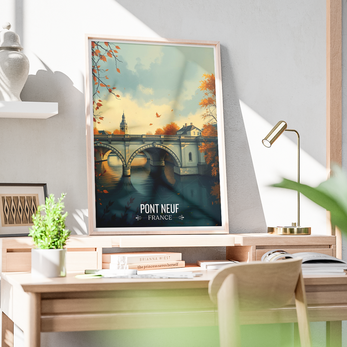 Pont Neuf - France - Travel Art Wall Deco Poster - Art Print - Travel Art Poster