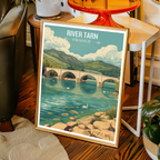 River Tarn - France - Travel Art Wall Deco Poste - Art Print - Travel Art Poster