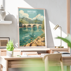 River Tarn - France - Travel Art Wall Deco Poste - Art Print - Travel Art Poster
