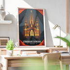 Straßburger Münster - France - Travel Art Wall Deco Poste - Art Print - Travel Art Poster