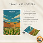 Versailles - France - Travel Art Wall Deco Poster - Art Print - Travel Art Poster
