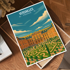 Versailles - France - Travel Art Wall Deco Poster - Art Print - Travel Art Poster