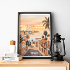 Banjul - Gambia - Travel Wall Poster Print Home Deco | Modern Style - Travel Art Poster Print