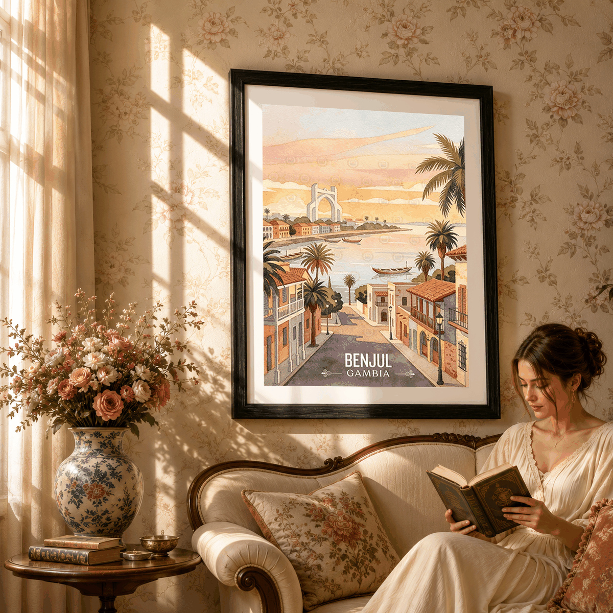 Banjul - Gambia - Travel Wall Poster Print Home Deco | Modern Style - Travel Art Poster Print