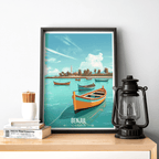 Banjul - Gambia - Travel Wall Poster Print Home Deco | Modern Style - Travel Art Poster Print