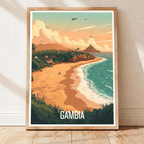 Gambia - Travel Wall Poster Print Home Deco | Modern Style - Travel Art Poster Print