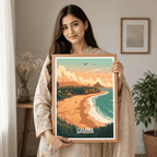 Gambia - Travel Wall Poster Print Home Deco | Modern Style - Travel Art Poster Print