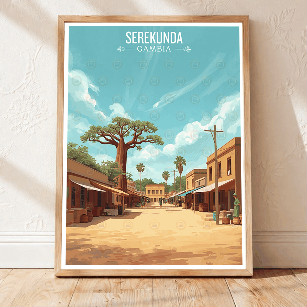 Serekunda - Gambia - Travel Wall Poster Print Home Deco | Modern Style - Travel Art Poster Print