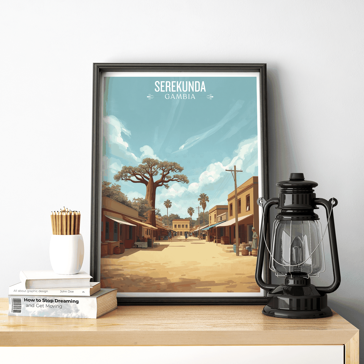 Serekunda - Gambia - Travel Wall Poster Print Home Deco | Modern Style - Travel Art Poster Print