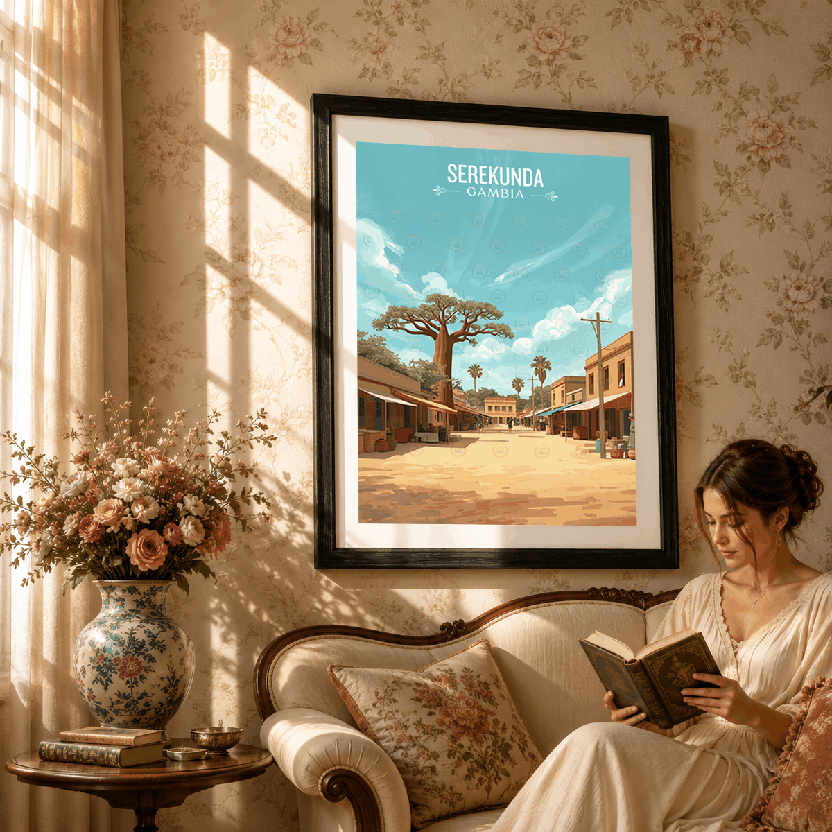 Serekunda - Gambia - Travel Wall Poster Print Home Deco | Modern Style - Travel Art Poster Print
