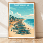 Tanji - Gambia - Travel Wall Poster Print Home Deco | Modern Style - Travel Art Poster Print
