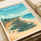 Tanji - Gambia - Travel Wall Poster Print Home Deco | Modern Style - Travel Art Poster Print