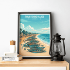 Tanji - Gambia - Travel Wall Poster Print Home Deco | Modern Style - Travel Art Poster Print