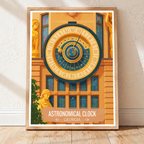 Astronomical Clock - Batumi - Georgia - Travel Wall Art Print - Art Print - Travel Art Poster