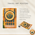 Astronomical Clock - Batumi - Georgia - Travel Wall Art Print - Art Print - Travel Art Poster