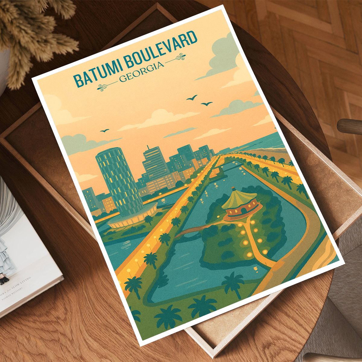 Batumi Boulevard - Georgia - Travel Wall Art Print - Art Print - Travel Art Poster