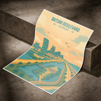 Batumi Boulevard - Georgia - Travel Wall Art Print - Art Print - Travel Art Poster