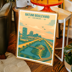 Batumi Boulevard - Georgia - Travel Wall Art Print - Art Print - Travel Art Poster