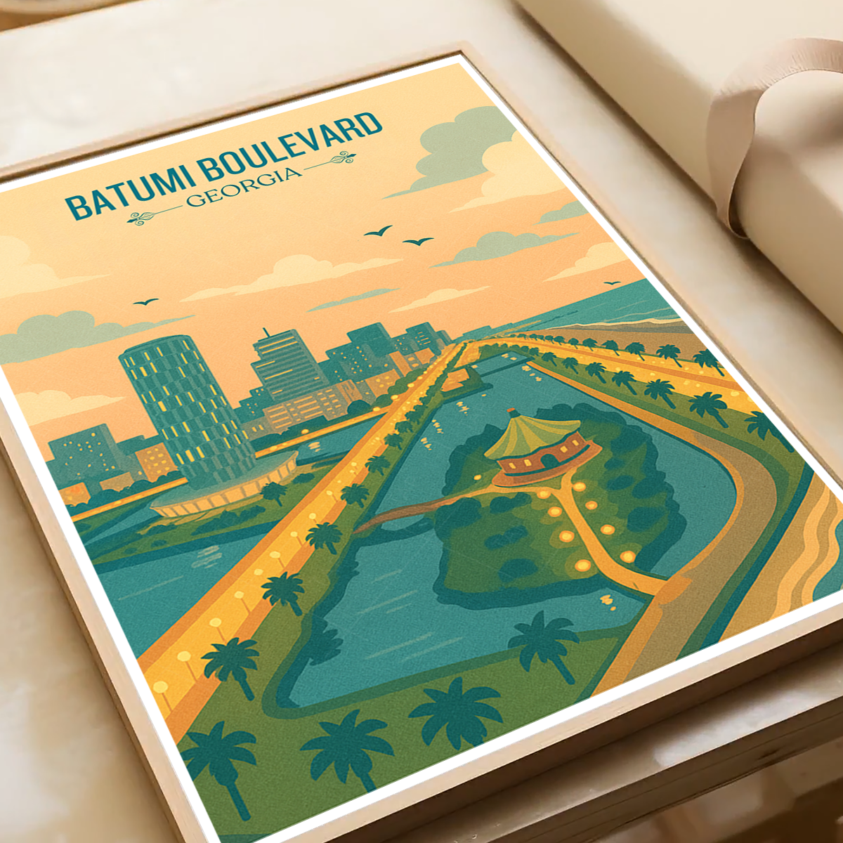 Batumi Boulevard - Georgia - Travel Wall Art Print - Art Print - Travel Art Poster