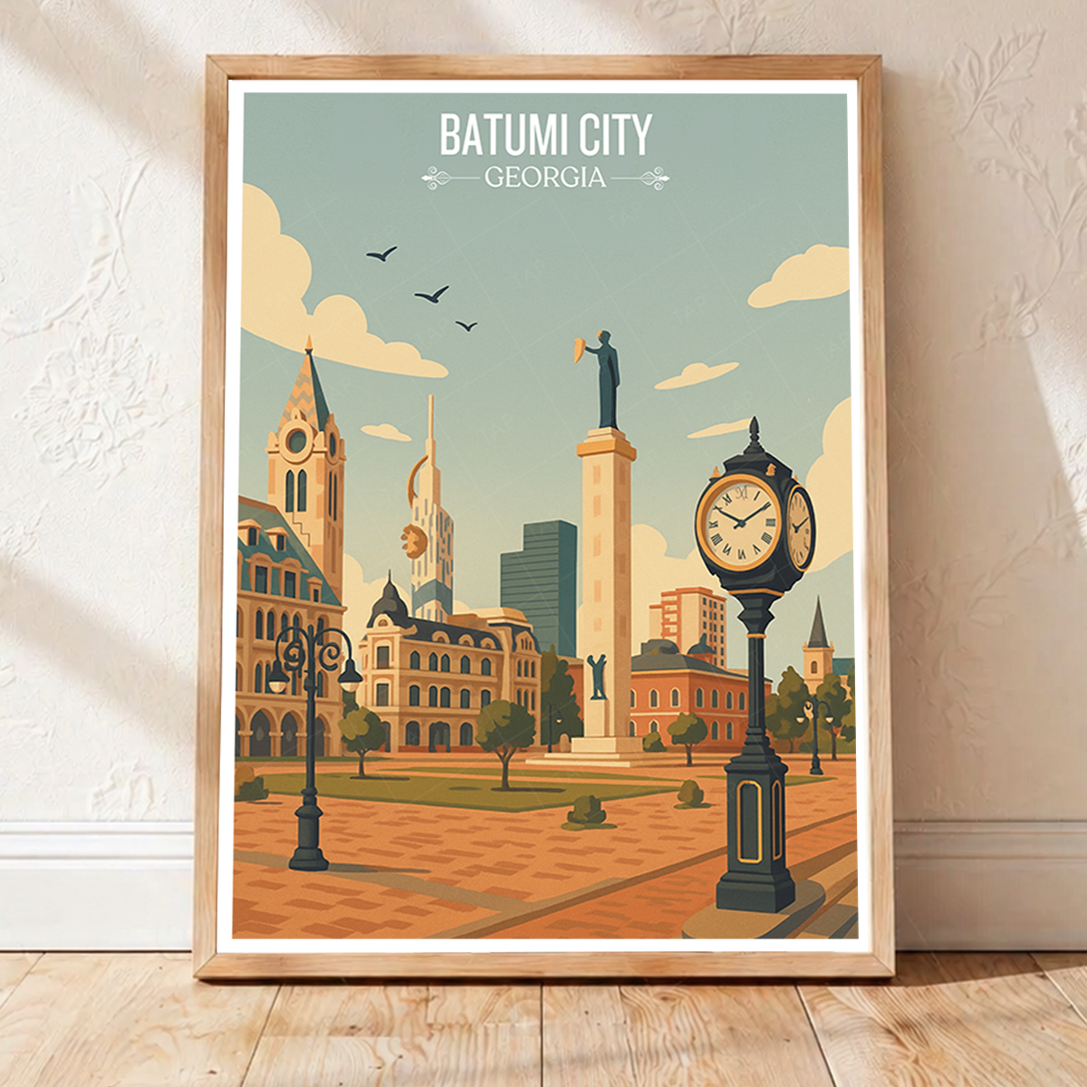 Batumi City - Georgia - Travel Wall Art Print - Art Print - Travel Art Poster