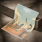 Batumi City - Georgia - Travel Wall Art Print - Art Print - Travel Art Poster