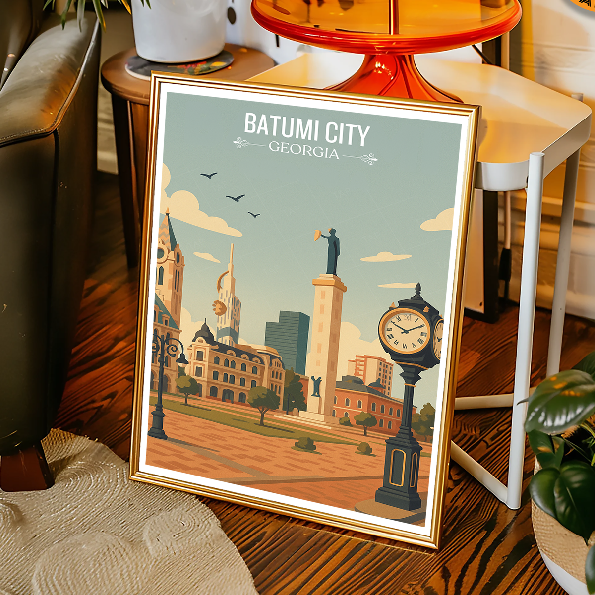 Batumi City - Georgia - Travel Wall Art Print - Art Print - Travel Art Poster