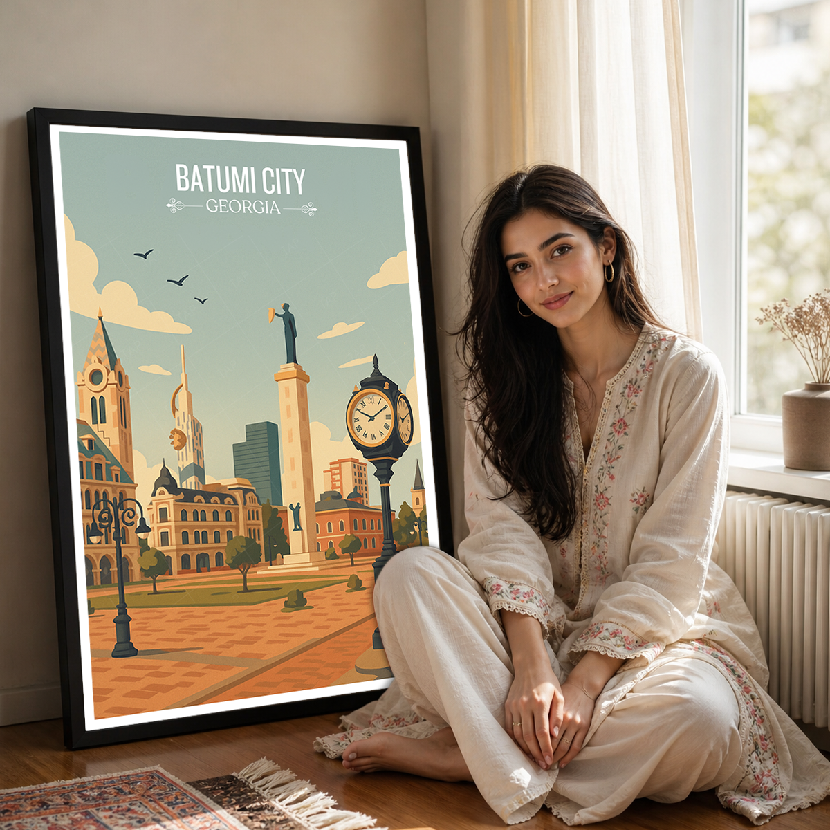 Batumi City - Georgia - Travel Wall Art Print - Art Print - Travel Art Poster