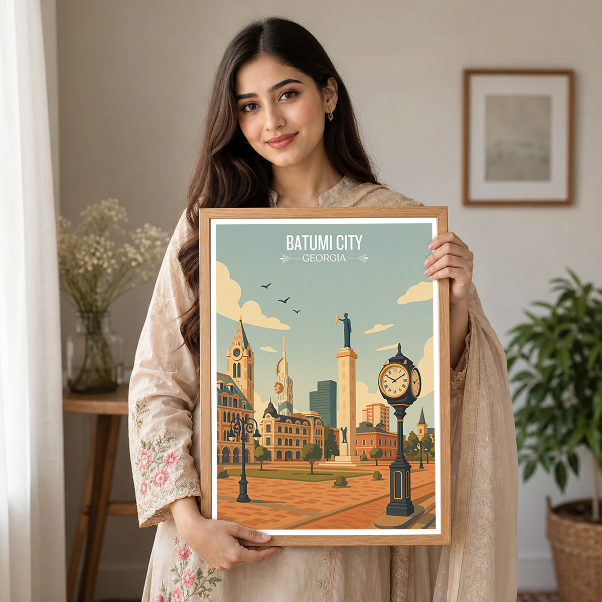 Batumi City - Georgia - Travel Wall Art Print - Art Print - Travel Art Poster