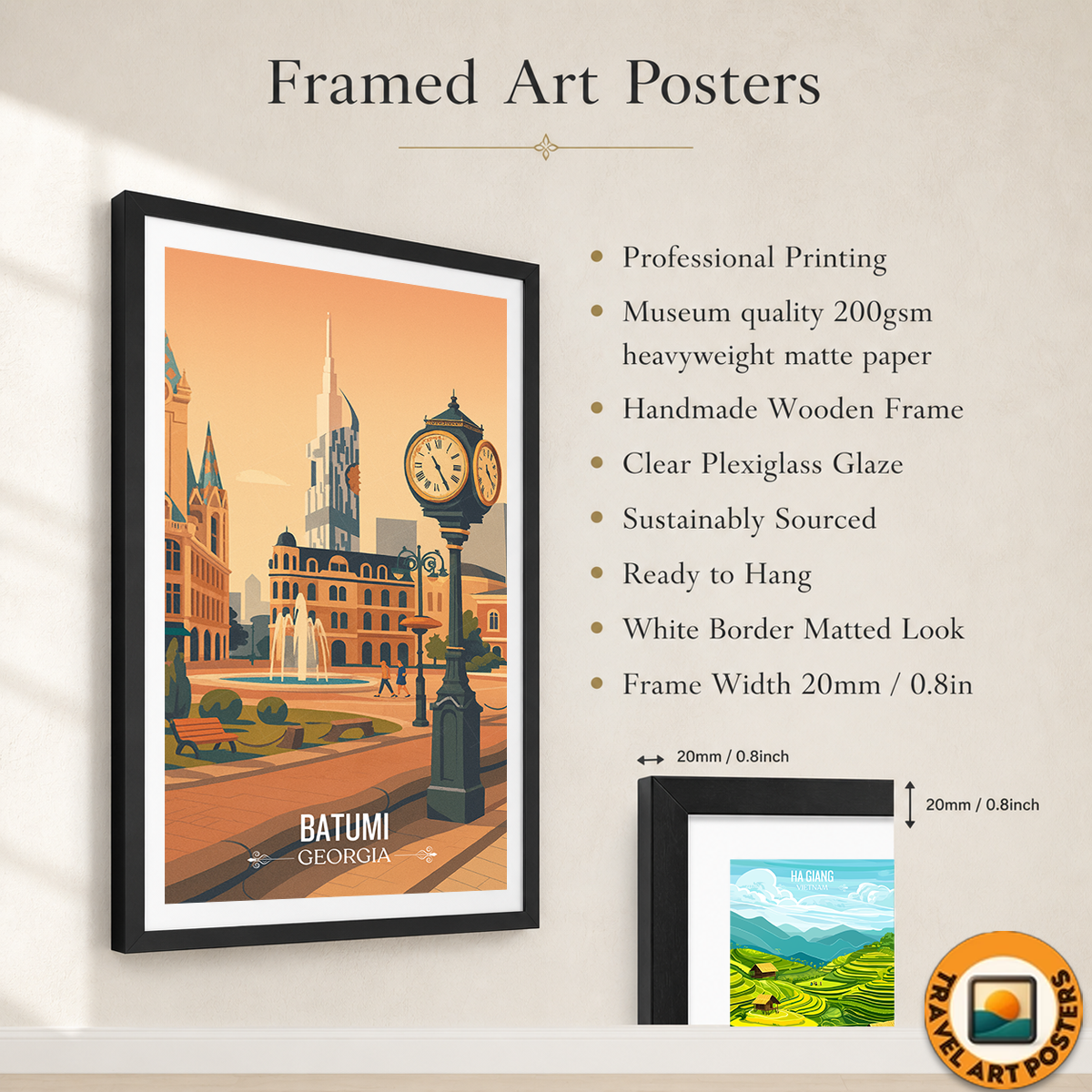 Batumi - Georgia - Travel Wall Art Print - Art Print - Travel Art Poster