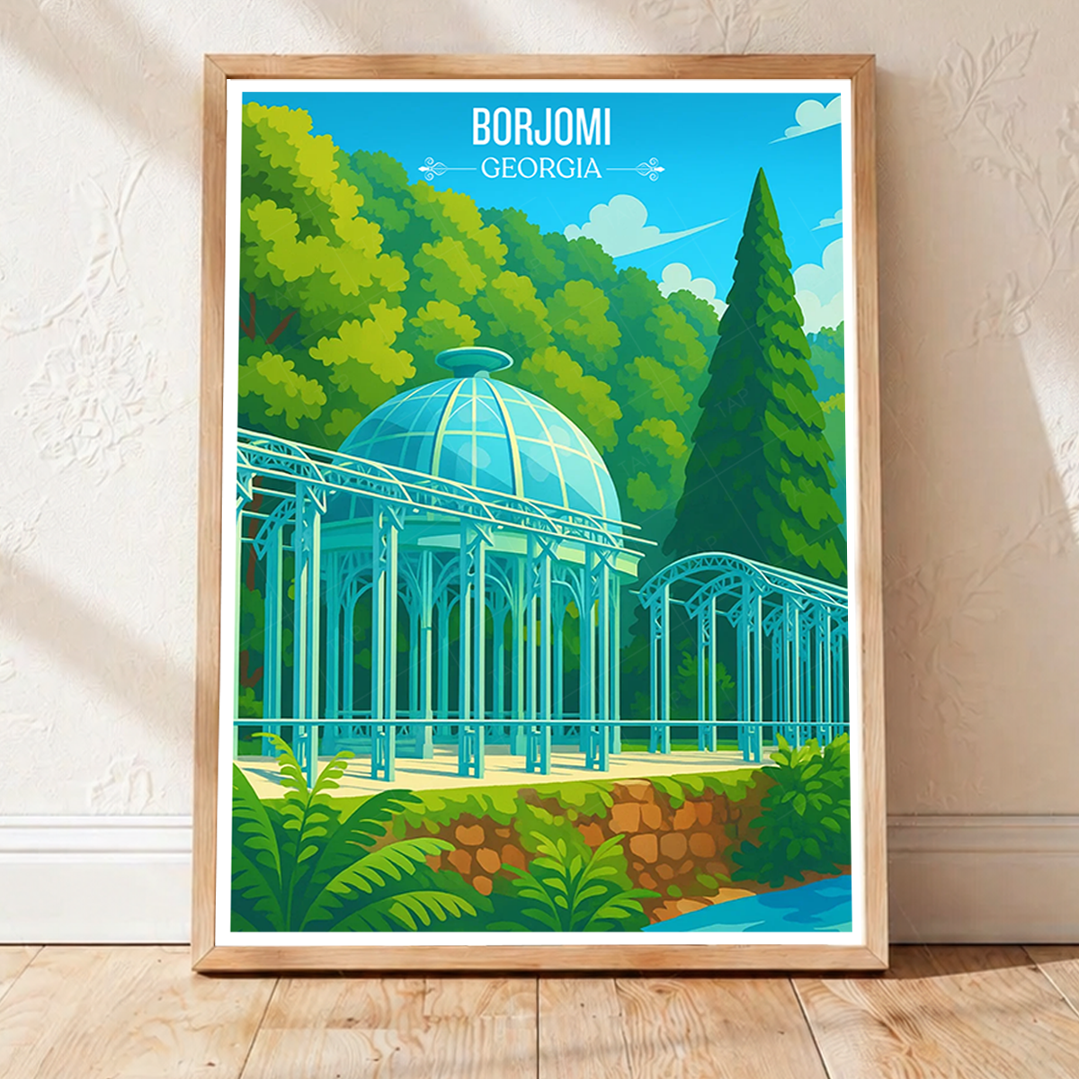 Borjomi City - Georgia - Travel Wall Art Print - Art Print - Travel Art Poster