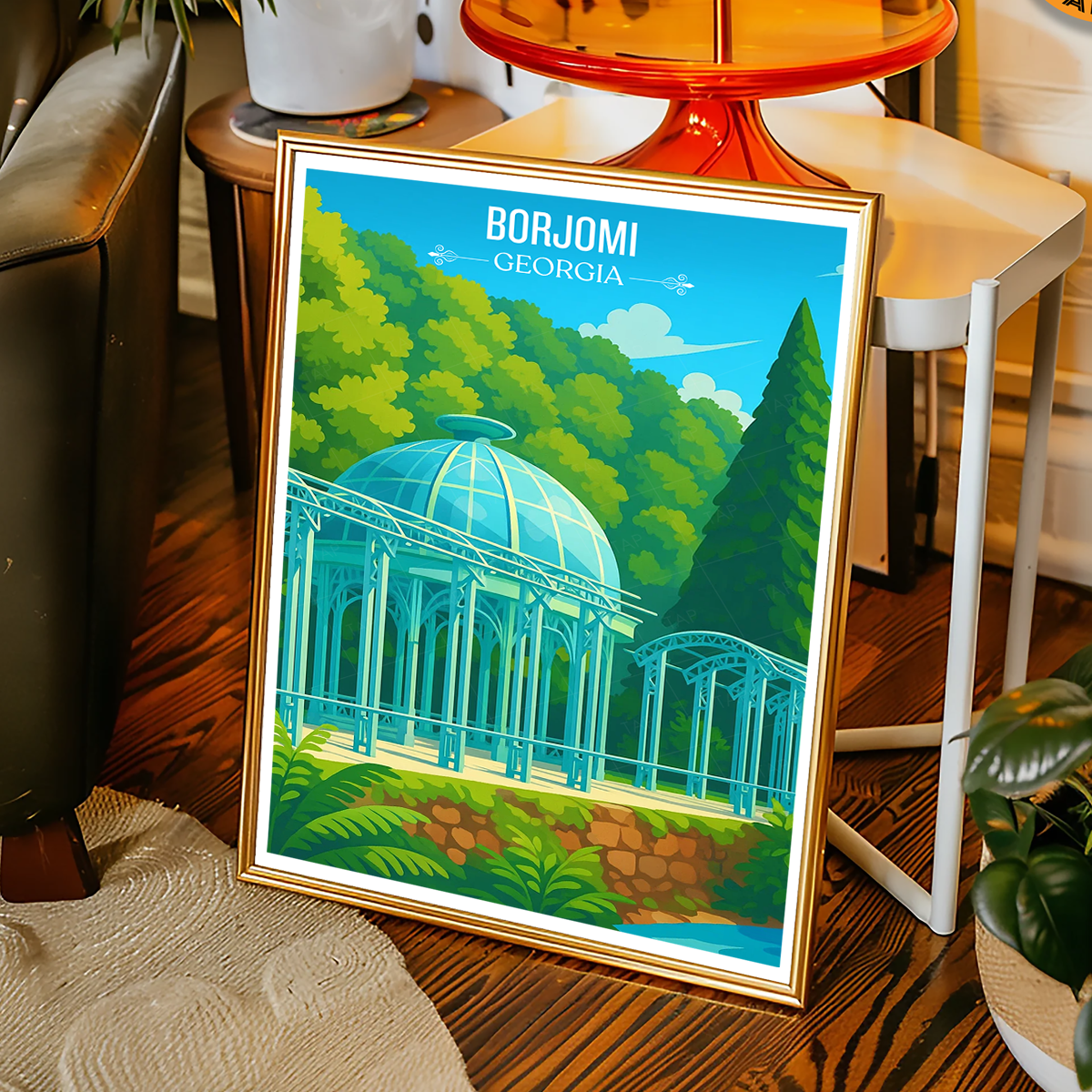 Borjomi City - Georgia - Travel Wall Art Print - Art Print - Travel Art Poster
