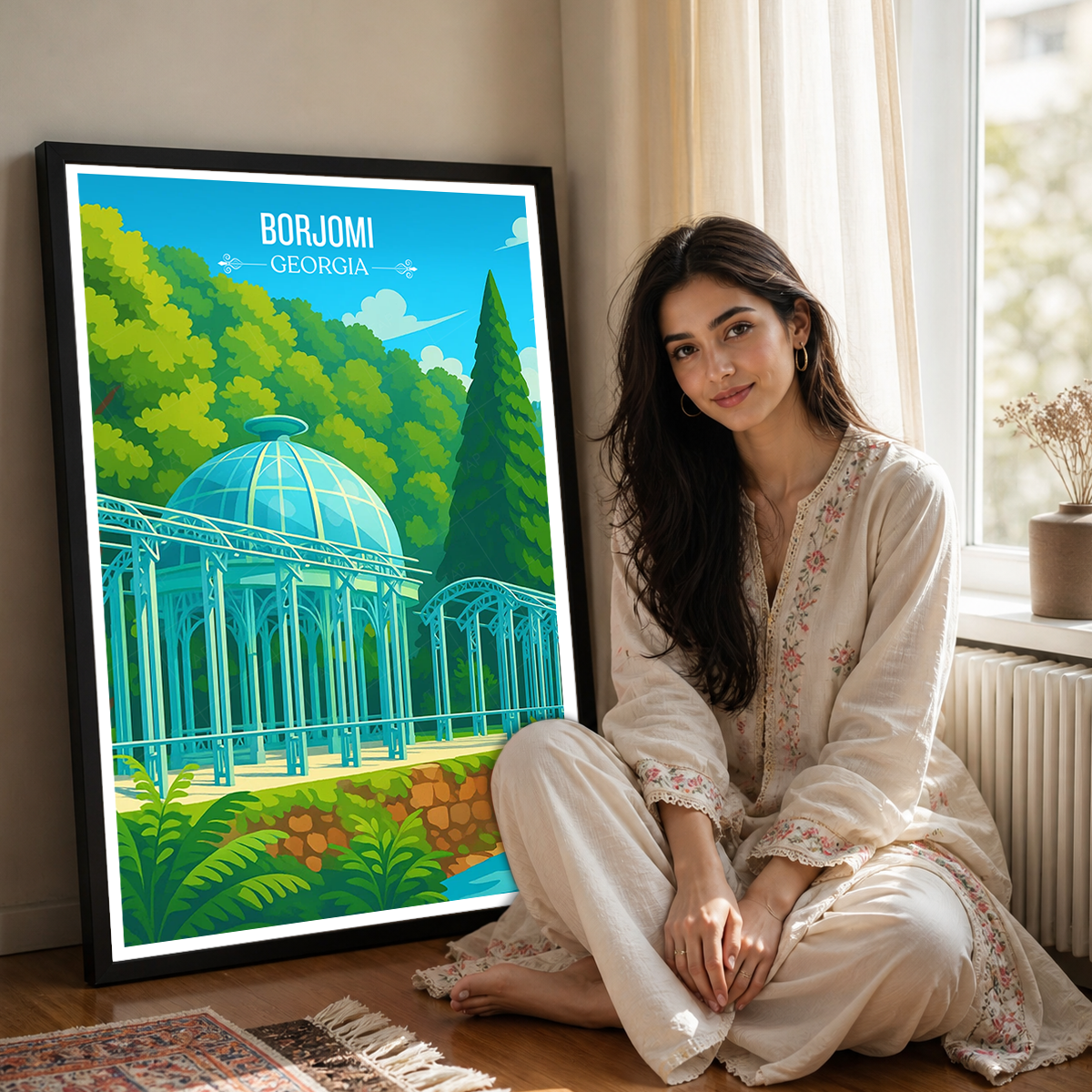 Borjomi City - Georgia - Travel Wall Art Print - Art Print - Travel Art Poster