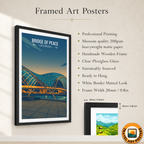 Bridge of Peace - Georgia - Travel Wall Art Print - Art Print - Travel Art Poster