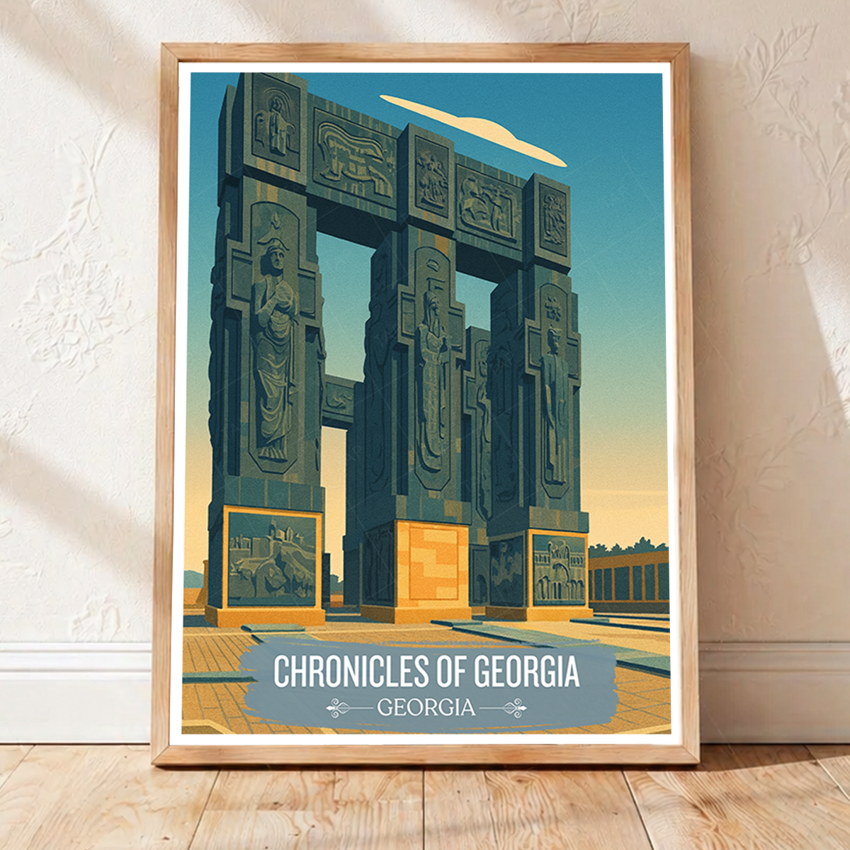 Chronicles of Georgia – Tbilisi - Georgia - Travel Wall Art Print - Art Print - Travel Art Poster