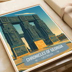 Chronicles of Georgia – Tbilisi - Georgia - Travel Wall Art Print - Art Print - Travel Art Poster