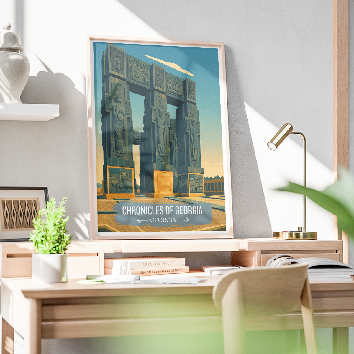 Chronicles of Georgia – Tbilisi - Georgia - Travel Wall Art Print - Art Print - Travel Art Poster