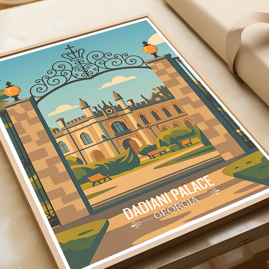 Dadiani Palace - Georgia - Travel Wall Art Print - Art Print - Travel Art Poster