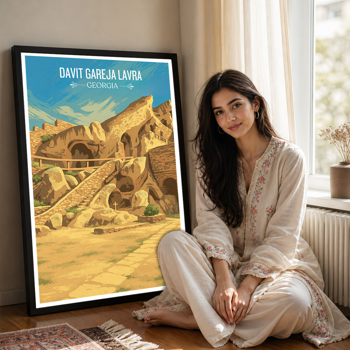 Davit Gareja Lavra – Georgia - Travel Wall Art Print - Art Print - Travel Art Poster