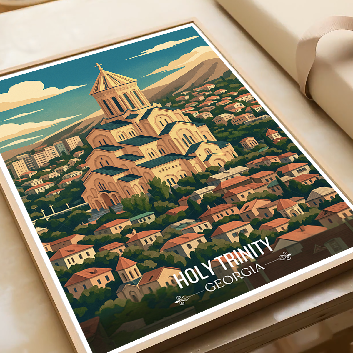 Holy Trinity Cathedral – Tbilisi - Georgia - Travel Wall Art Print - Art Print - Travel Art Poster