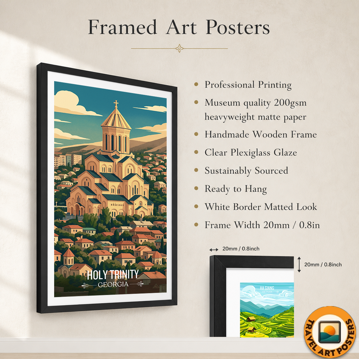 Holy Trinity Cathedral – Tbilisi - Georgia - Travel Wall Art Print - Art Print - Travel Art Poster