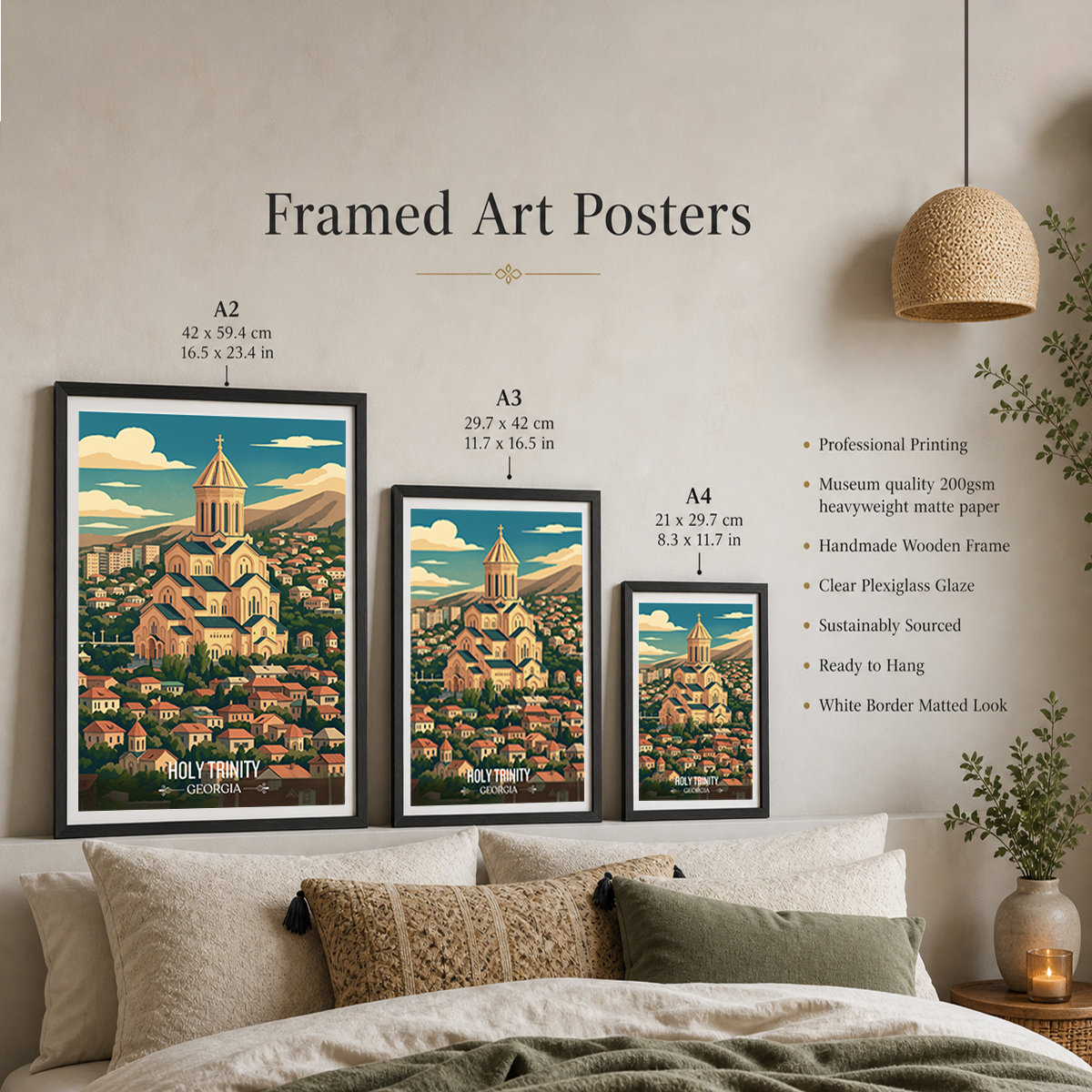 Holy Trinity Cathedral – Tbilisi - Georgia - Travel Wall Art Print - Art Print - Travel Art Poster