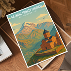 Kazbegi Trinity Church – Georgia - Travel Wall Art Print - Art Print - Travel Art Poster