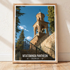 Mtatsminda Pantheon – Georgia - Travel Wall Art Print - Art Print - Travel Art Poster