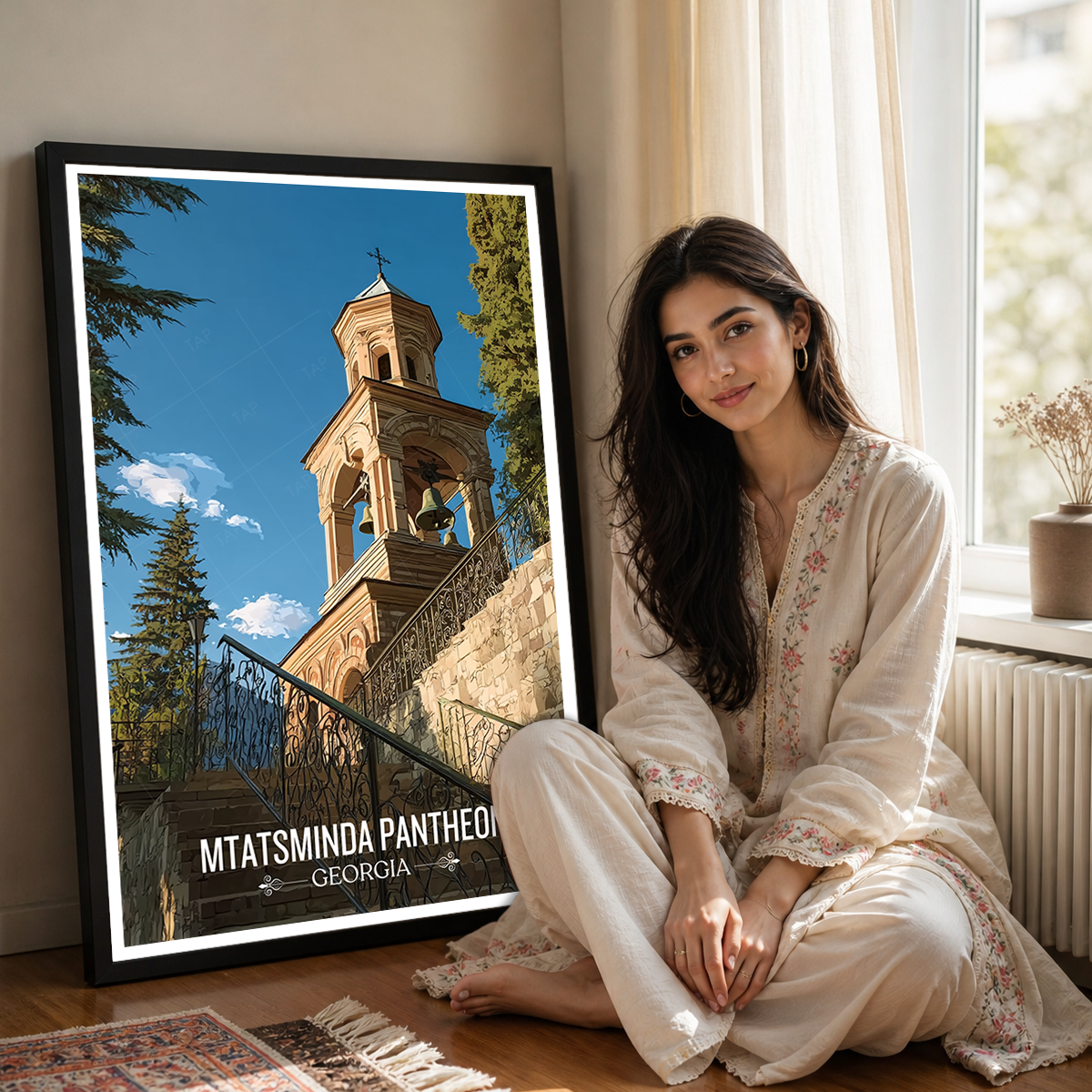 Mtatsminda Pantheon – Georgia - Travel Wall Art Print - Art Print - Travel Art Poster