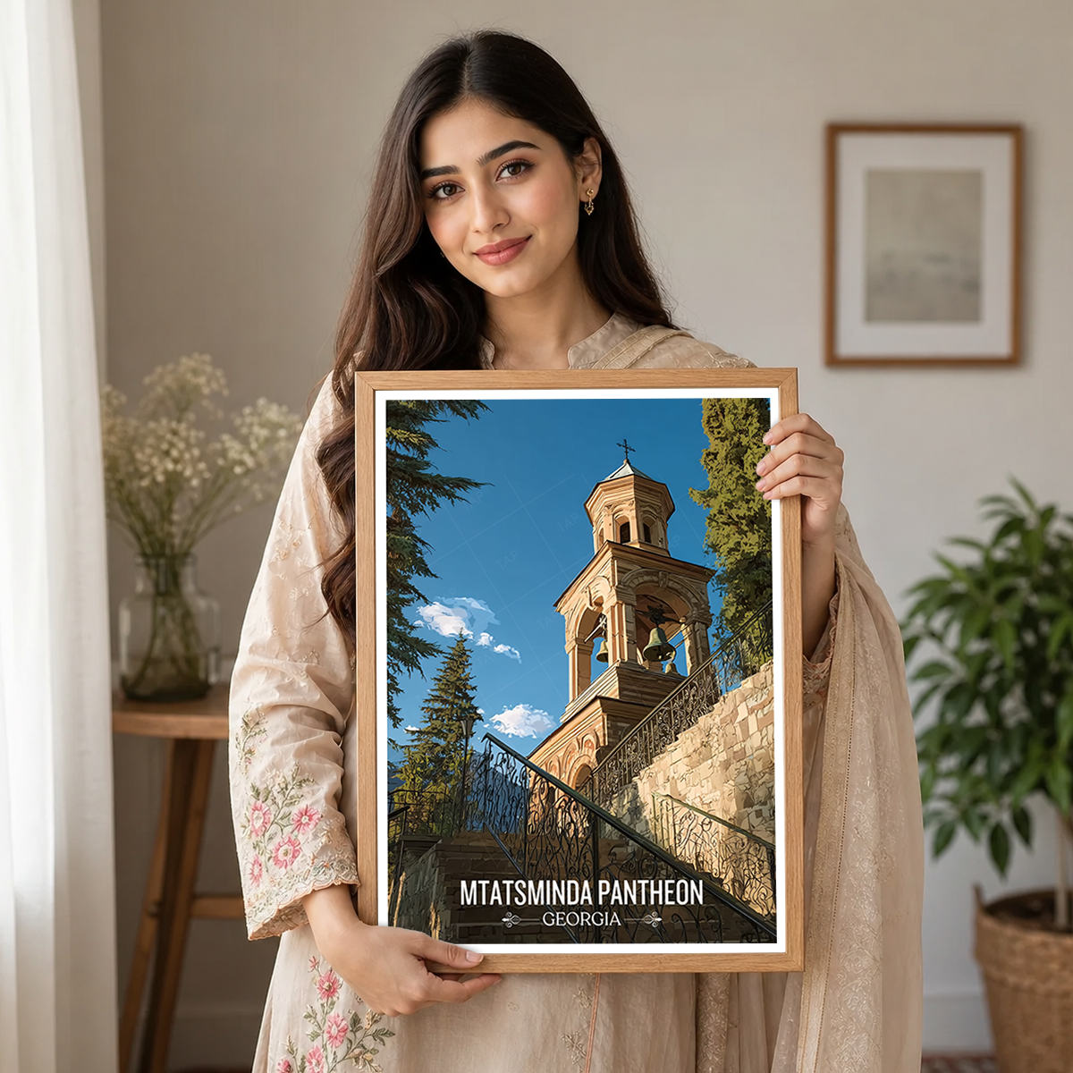 Mtatsminda Pantheon – Georgia - Travel Wall Art Print - Art Print - Travel Art Poster