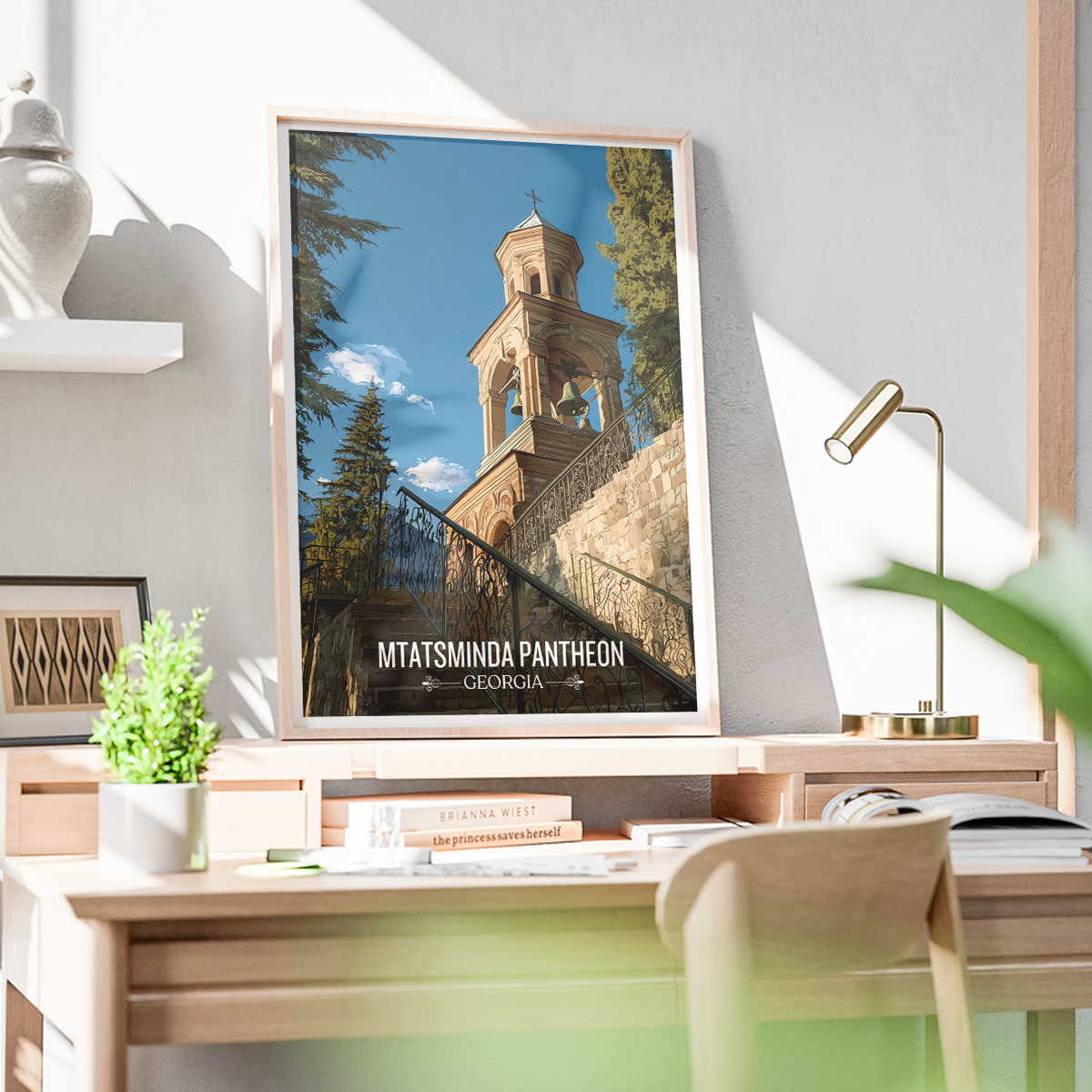 Mtatsminda Pantheon – Georgia - Travel Wall Art Print - Art Print - Travel Art Poster