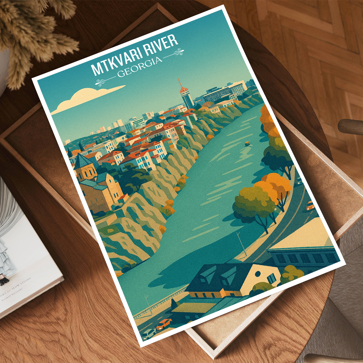 Mtkvari River – Georgia - Travel Wall Art Print - Art Print - Travel Art Poster