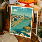 Mtkvari River – Georgia - Travel Wall Art Print - Art Print - Travel Art Poster