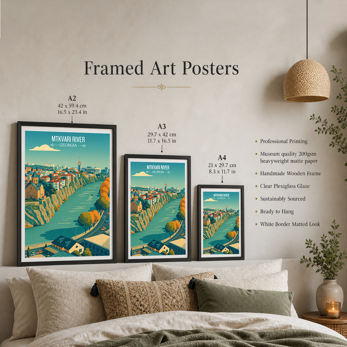 Mtkvari River – Georgia - Travel Wall Art Print - Art Print - Travel Art Poster